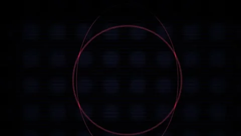 Glowing circle on black background with green pixels. Stock Footage 335951981