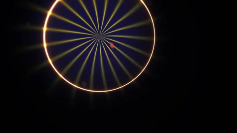 Glowing Circle Light Effect Animation. Stock Footage 335109596