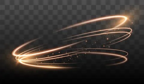 Glowing circle lines. Stock Illustration