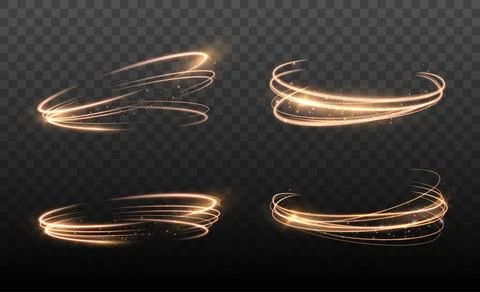 Glowing circle lines. Stock Illustration