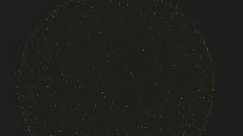 Glowing circle or globe of particles on black background. Stock Footage 122776173