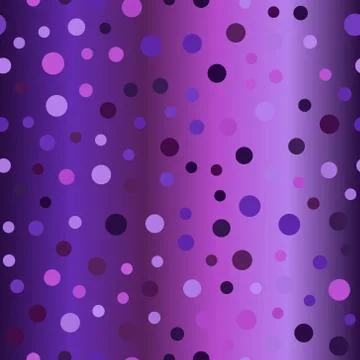 Glowing circle pattern. Seamless vector dot background Stock Illustration