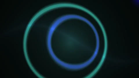 Glowing Circles Abstract Motion Background for Futuristic Tech Visual Trans.. Stock Footage 343700922