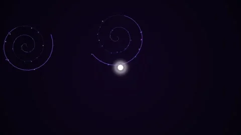 Glowing Circles and Light Effects Animation. Stock Footage 329426234