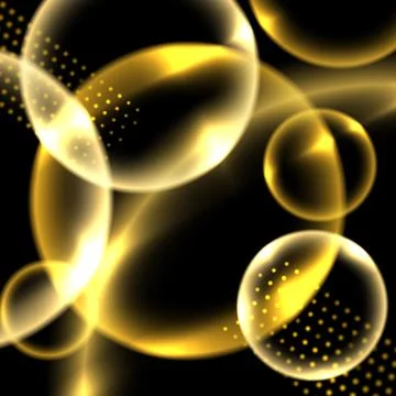 Glowing Circles Background Stock Illustration