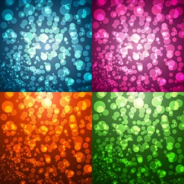 Glowing circles background Stock Illustration