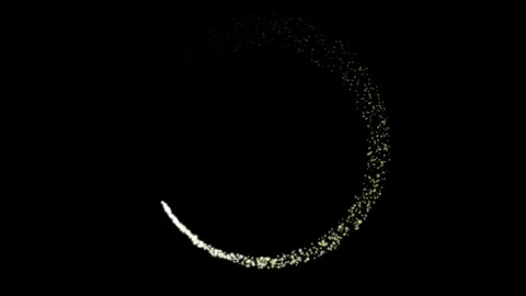 Glowing circles particle animated circle borders with particle effect Stock Footage 321446206