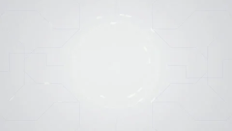 Glowing circuit ring HUD target seamlessly looping motion background Stock Footage 345761151