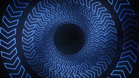 Glowing Circular Arrow Background animation Stock Footage 317910090