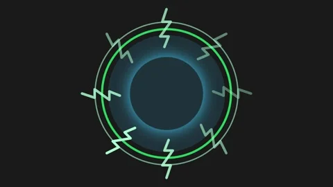 Glowing circular energy core Stock Footage 340526219