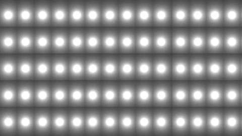 Glowing Circular Light Grid Pattern Stock Footage 332468330