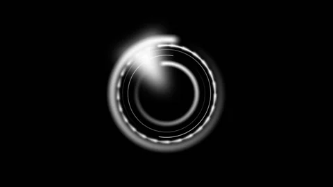 Glowing Circular Loading Interface Animation 库存影片 347006992