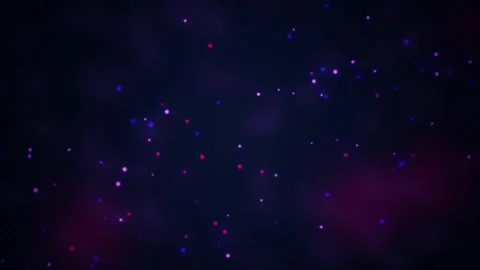 Glowing circular nodes drift in a seamless loop Video stock 342861924