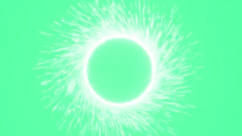 Glowing Circular Noise Highlight Animation on Green Screen Reveal Composition Video stock 318974738