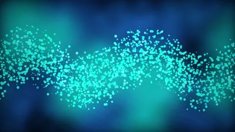 Glowing circular particles flow in a seamless loop Stock Footage 343324655