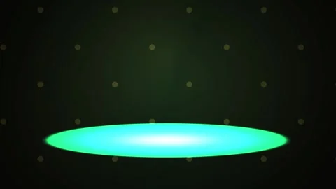 Glowing Circular Platform Pulsing in Dark Abstract Background for Tech Pres.. Stock Footage 343700993