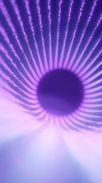 A glowing circular purple light pattern forming a swirling vortex, creating a Stock Illustration