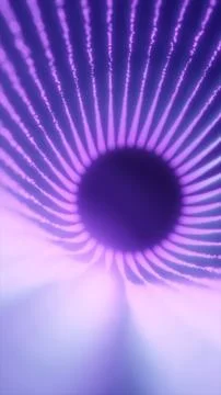 A glowing circular purple light pattern forming a swirling vortex, creating.. Stock Illustration