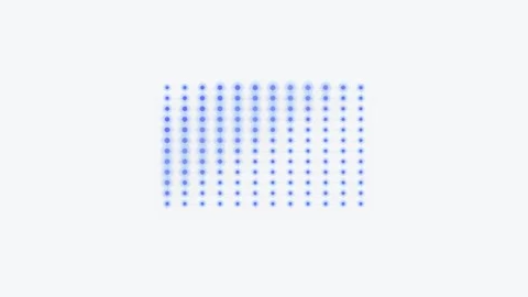 Glowing climate model grid with violet blue data points pulsing on off-whit.. Stock-Footage 346202417