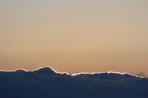 Glowing cloud border Stock Photos