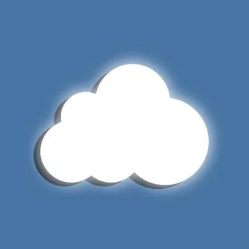 Glowing cloud Stock Illustration