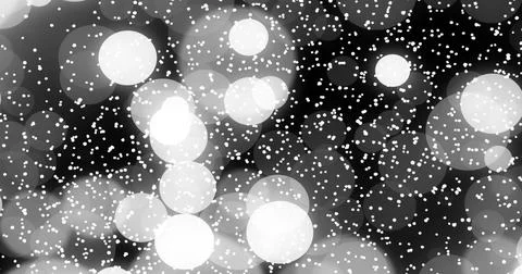 Glowing cluster of overlapping bokeh orbs creating depth on dark studio backdrop Stockillustratie