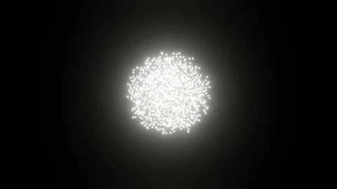 Glowing Cluster of Sparkling White Particles Stock Footage 310561139