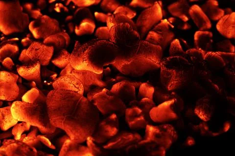 Glowing Coal Background Stock Photos