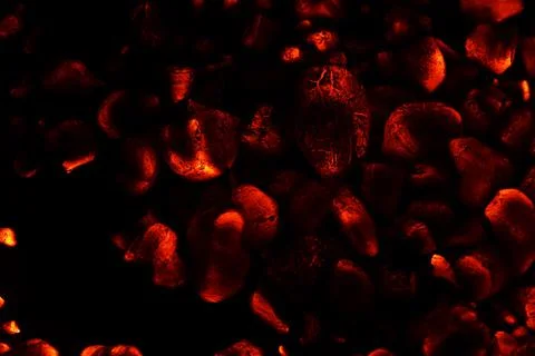 Glowing Coal Background Stock Photos