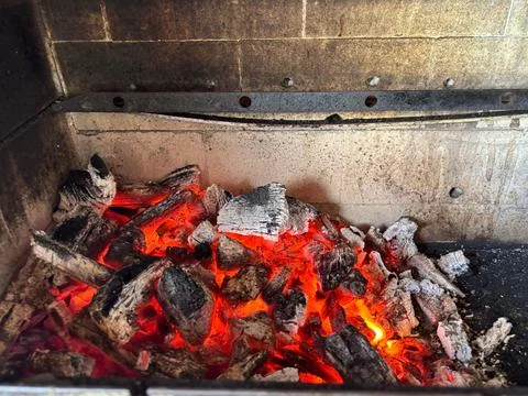 Glowing coals Stock Photos