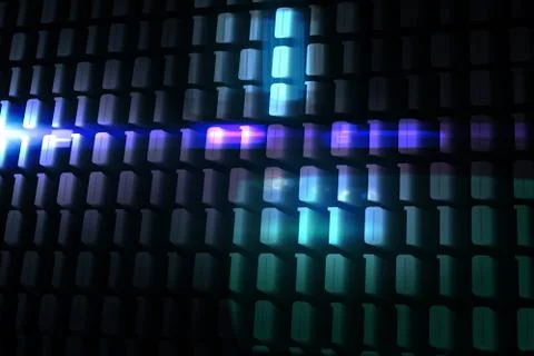 Glowing codes on black background Stock Illustration