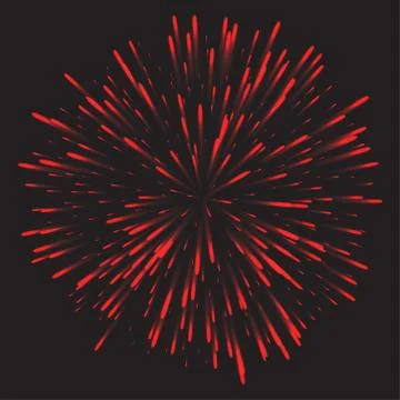 Glowing collection. Firework, light effects isolated on dark background. Stock Illustration