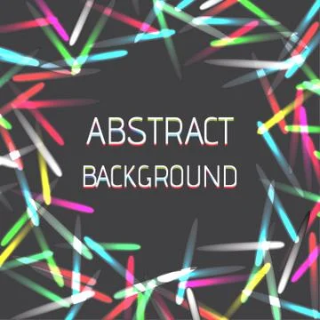 Glowing collection. Firework, light effects isolated on dark background Stock Illustration