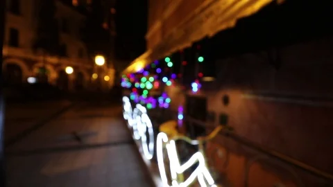 Glowing Colored Lights Stock Footage 93505397