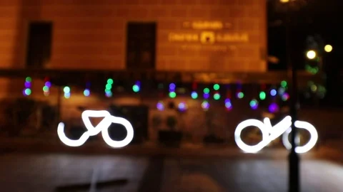 Glowing Colored Lights Stock Footage 93505795