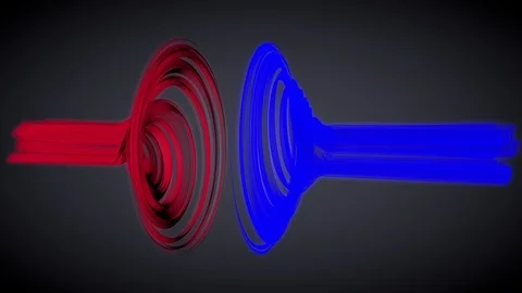 Glowing colored lines of motion Stock Footage 92200137