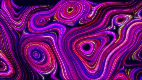 Glowing Colored Neon Lines Stock Footage 171567961