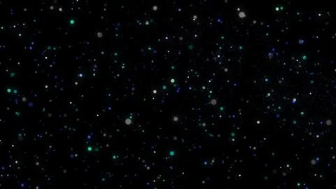 Glowing colored particles and lights Stock Illustration