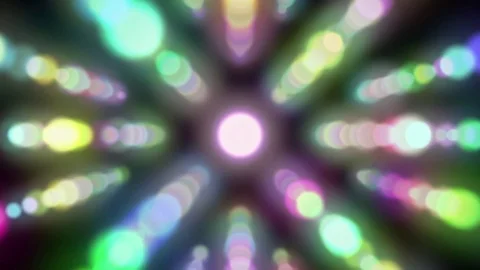 Glowing Colorful Disco Pattern Spheres VJ Abstract Motion Background Loop 1 Video stock 76100790
