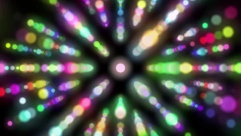 Glowing Colorful Disco Pattern Spheres VJ Abstract Motion Background Loop 3 Stock Footage 76101373