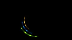 Neon Light Glowing Around the Green Round Shape. Glowing Neon Light  Animation with Green Screen Stock Video - Video of round, promo: 226630715