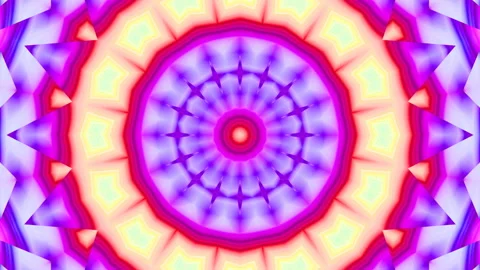 Glowing colorful pattern with radiating and pulsating elements. Stock Footage 269288152