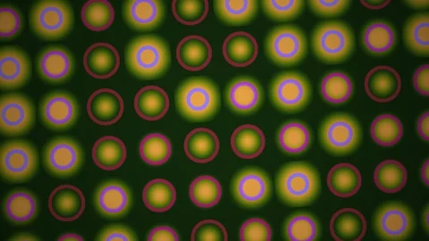 Glowing Colorful Rings Pattern Seamless Loop Stock Footage 340522060