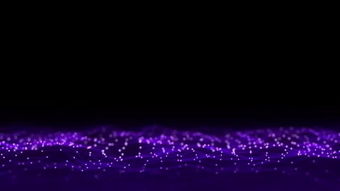 Glowing colors wave with motion dots and lines. Abstract digital background. 스톡 동영상 247550775