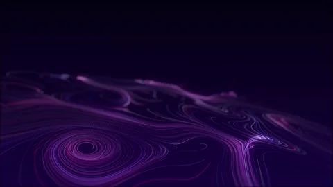 Glowing colors wave with motion dots. Abstract digital background. Stock Footage 262240514