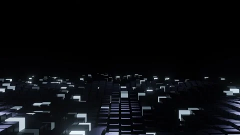 Glowing colors wave with motion dots and lines. Abstract digital background. Stock Footage 272595028