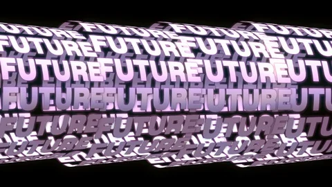 A glowing composition with 3D text. Stock Footage 119639879