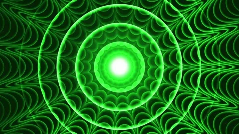 Glowing concentric mandala rings background animation Stock Footage 328419599