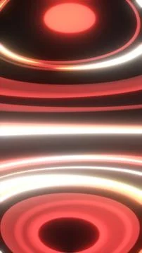 Glowing concentric red and white rings radiating in a symmetrical pattern w.. Stock Illustration