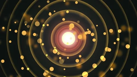 Glowing concentric rings bokeh background animation, Abstract concentric ri.. Stock Footage 329506953